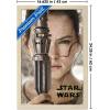 imageTrends International Star Wars The Force Awakens  Rey Portrait Wall Poster 22375quot x 34quot Premium Unframed VersionBlonde Framed Version