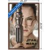 imageTrends International Star Wars The Force Awakens  Rey Portrait Wall Poster 22375quot x 34quot Premium Unframed VersionMahogany Framed Version
