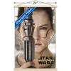imageTrends International Star Wars The Force Awakens  Rey Portrait Wall Poster 22375quot x 34quot Premium Unframed VersionPremium Print and Beechwood Hanger Bundle