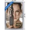 imageTrends International Star Wars The Force Awakens  Rey Portrait Wall Poster 22375quot x 34quot Premium Unframed VersionSilver Framed Version