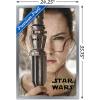 imageTrends International Star Wars The Force Awakens  Rey Portrait Wall Poster 22375quot x 34quot Premium Unframed VersionSilver Framed Version