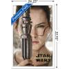 imageTrends International Star Wars The Force Awakens  Rey Portrait Wall Poster 22375quot x 34quot Premium Unframed VersionWhite Framed Version