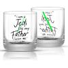 imageJoyJolt Star Wars Luke Skywalker Lightsaber Short Drinking Glass  10 oz  Set of 2