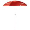 imagePICNIC TIME Outdoor Canopy Sunshade Beach Umbrella 55 Small Patio Umbrella Beach Chair UmbrellaCocaCola  Red