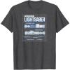 imageStar Wars  Luke Skywalker Lightsaber Schematic TShirtDark Heather Grey