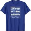 imageStar Wars  Luke Skywalker Lightsaber Schematic TShirtRoyal Blue