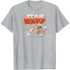 imageStar Wars  Luke Skywalker R2 Xwing TShirtHeather Grey