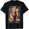 imageStar Wars Luke Skywalker Charging Poster Graphic TShirt TShirtBlack