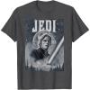 imageStar Wars Luke Skywalker Return of the Jedi Retro TShirt TShirtDark Heather Grey