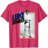 imageStar Wars Luke Skywalker Smiling Card Graphic TShirt TShirtRed Heather