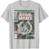 imageStar Wars Luke Skywalker Vintage Comic Cover TShirtSilver Grey