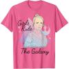 imageStar Wars Rey Girls Rule The Galaxy TShirtPink Heather
