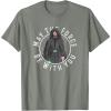 imageStar Wars The Mandalorian Retro Luke Skywalker Circle TShirtOlive Heather