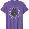 imageStar Wars The Mandalorian Retro Luke Skywalker Circle TShirtPurple Heather