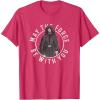 imageStar Wars The Mandalorian Retro Luke Skywalker Circle TShirtRed Heather