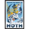 imageTrends International 24x36 Star WarsHoth Premium Wall Poster 22375quot x 34quotBlack Framed Version