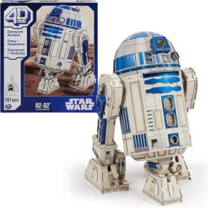 image4D Build Star Wars R2D2 Cardstock 3D Model Kit Star Wars Gifts Star Wars Toys Desk Dcor for Star Wars Fans ampamp Collectors Adults ampamp Teens 12
