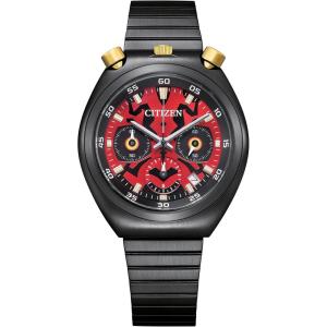 imageCitizen Quartz Star Wars Mens Watch Stainless SteelBlack Bracelet  Red Dial  Darth Maul