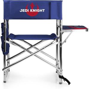 imagePICNIC TIME Star Wars R2D2 Sports Chair with Side Table Beach Chair Camp Chair for Adults Navy BlueStar Wars Jedi Knight  Navy Blue