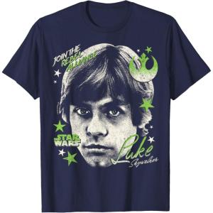 imageStar Wars  Luke Skywalker Portrait TShirtNavy Blue
