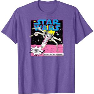 imageStar Wars  Luke Skywalker Ship TShirtPurple Heather