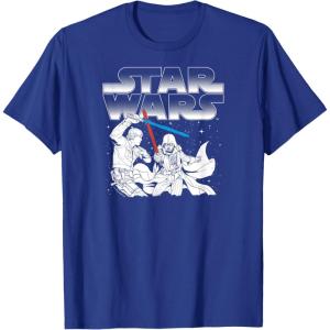 imageStar Wars  Luke vs Vader TShirtRoyal Blue