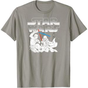 imageStar Wars  Luke vs Vader TShirtSlate Grey