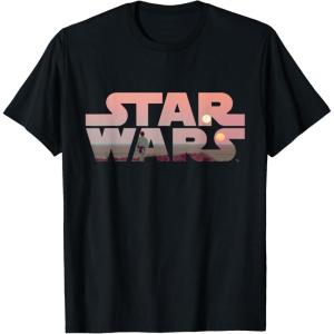 imageStar Wars Logo Luke Skywalker Tatooine TShirt TShirtBlack