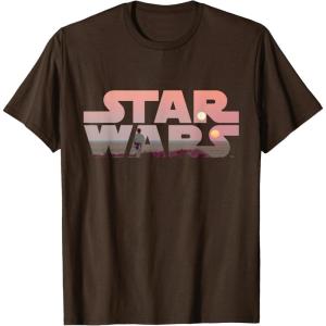 imageStar Wars Logo Luke Skywalker Tatooine TShirt TShirtBrown