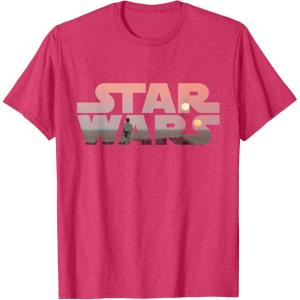 imageStar Wars Logo Luke Skywalker Tatooine TShirt TShirtRed Heather