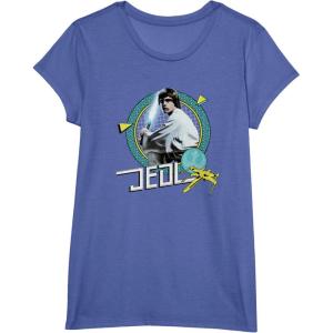 imageStar Wars Luke Skywalker Jedi 90s Throwback TShirt TShirtBright Blue Heather
