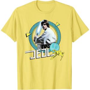 imageStar Wars Luke Skywalker Jedi 90s Throwback TShirt TShirtLemon Yellow
