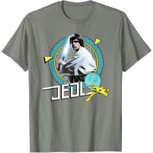 imageStar Wars Luke Skywalker Jedi 90s Throwback TShirt TShirtOlive Heather