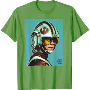 imageStar Wars Luke Skywalker Pilot of the Year TShirtGrass Green