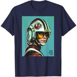 imageStar Wars Luke Skywalker Pilot of the Year TShirtNavy Blue