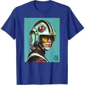 imageStar Wars Luke Skywalker Pilot of the Year TShirtRoyal Blue