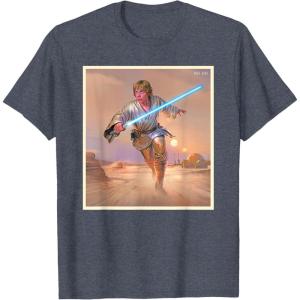 imageStar Wars Luke Skywalker True Jedi TShirt TShirtHeather Blue