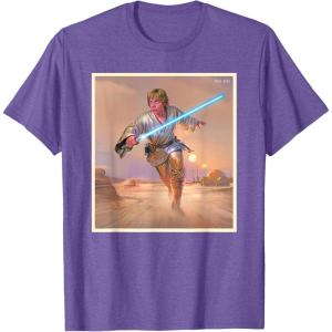 imageStar Wars Luke Skywalker True Jedi TShirt TShirtPurple Heather