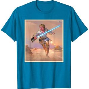 imageStar Wars Luke Skywalker True Jedi TShirt TShirtSapphire Blue