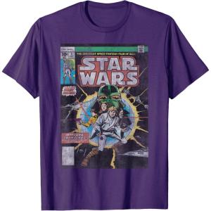 imageStar Wars Luke Skywalker Vintage Comic Cover TShirtPurple