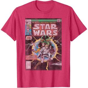 imageStar Wars Luke Skywalker Vintage Comic Cover TShirtRed Heather
