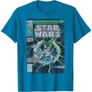 imageStar Wars Luke Skywalker Vintage Comic Cover TShirtSapphire Blue