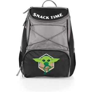 imageStar Wars PTX Backpack Cooler  Soft Cooler Backpack  Insulated Lunch BagStar Wars Mandalorian Grogu Snack Time  Black