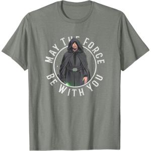 imageStar Wars The Mandalorian Retro Luke Skywalker Circle TShirtOlive Heather