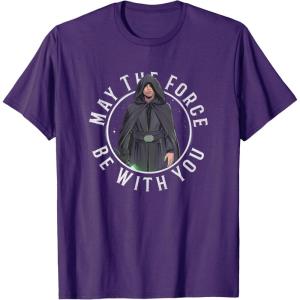 imageStar Wars The Mandalorian Retro Luke Skywalker Circle TShirtPurple