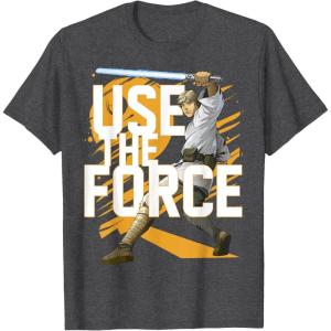 imageStar Wars Use The Force Luke Skywalker Graphic TShirt TShirtDark Heather Grey