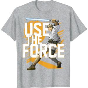 imageStar Wars Use The Force Luke Skywalker Graphic TShirt TShirtHeather Grey