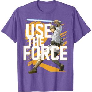 imageStar Wars Use The Force Luke Skywalker Graphic TShirt TShirtPurple Heather