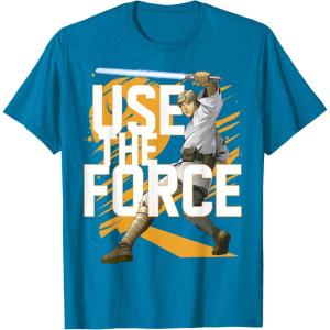 imageStar Wars Use The Force Luke Skywalker Graphic TShirt TShirtSapphire Blue