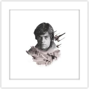 imageTrends International Gallery Pops Star Wars Saga  Luke Skywalker Artistic Atmosphere Wall Art Wall Poster 12quot x 12quot Black Framed VersionWhite Framed Version